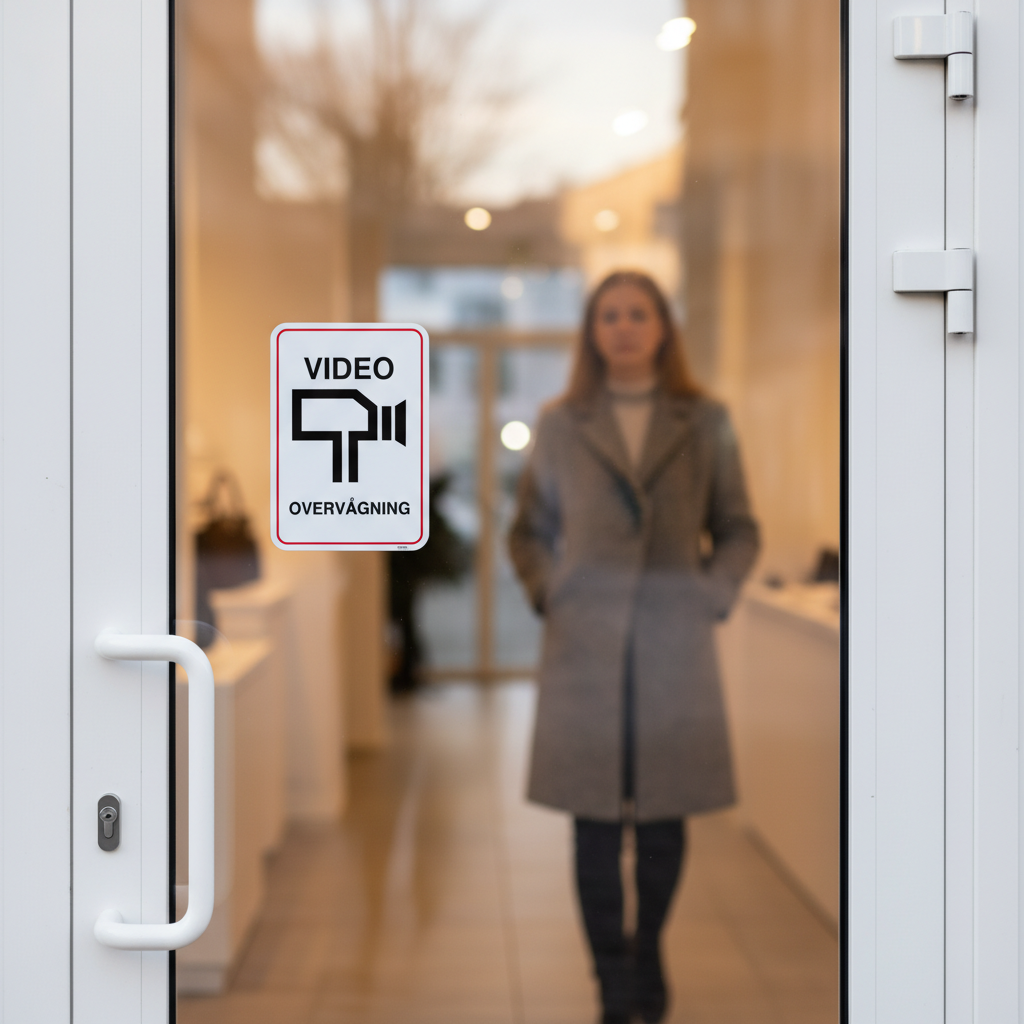 Video overvågning skilt - Billede 5
