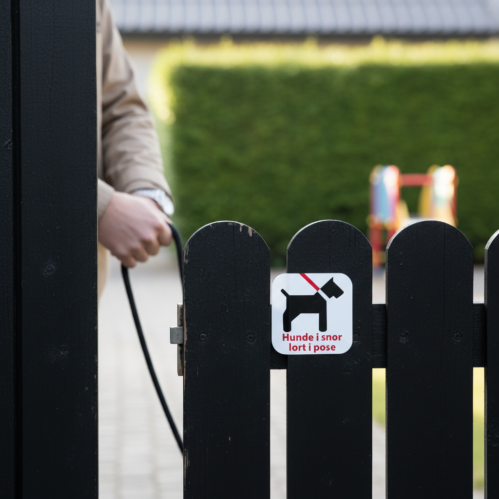 Hunde i snor lort i pose skilt - Billede 3