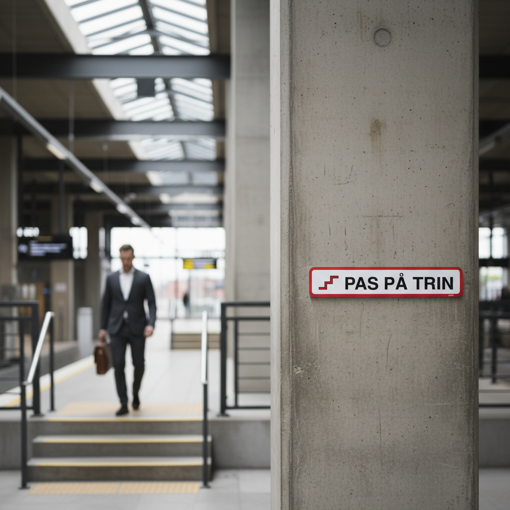 Pas på Trin skilt - Billede 2