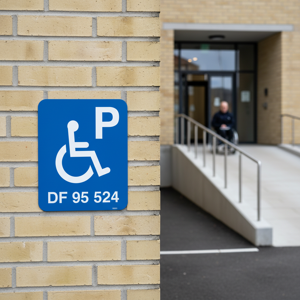 Handicap P reserveret nr. xx Skilt - Billede 3