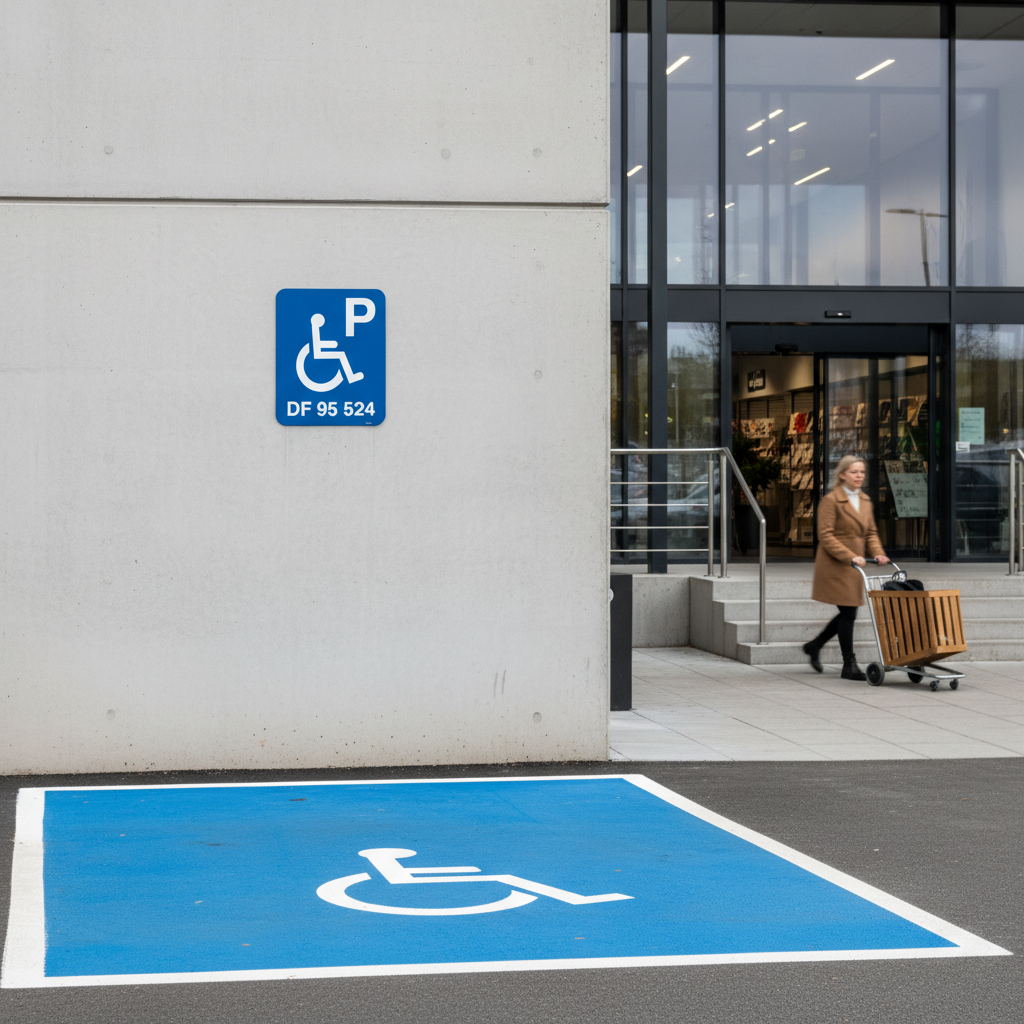 Handicap P reserveret nr. xx Skilt - Billede 2