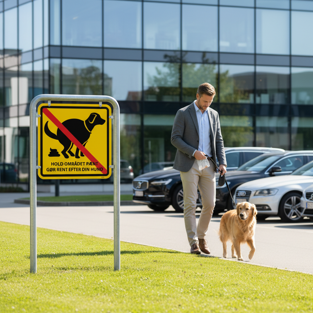 Hold området pænt gør rent efter din hund skilt - Billede 6