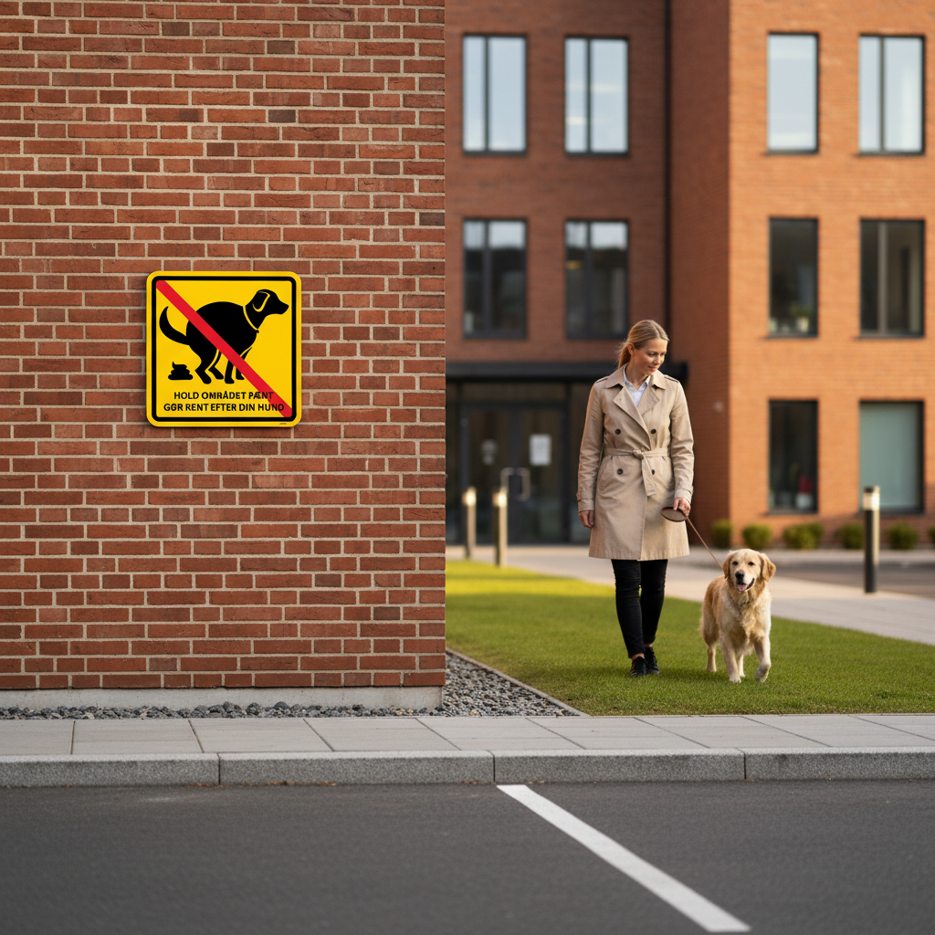 Hold området pænt gør rent efter din hund skilt - Billede 5