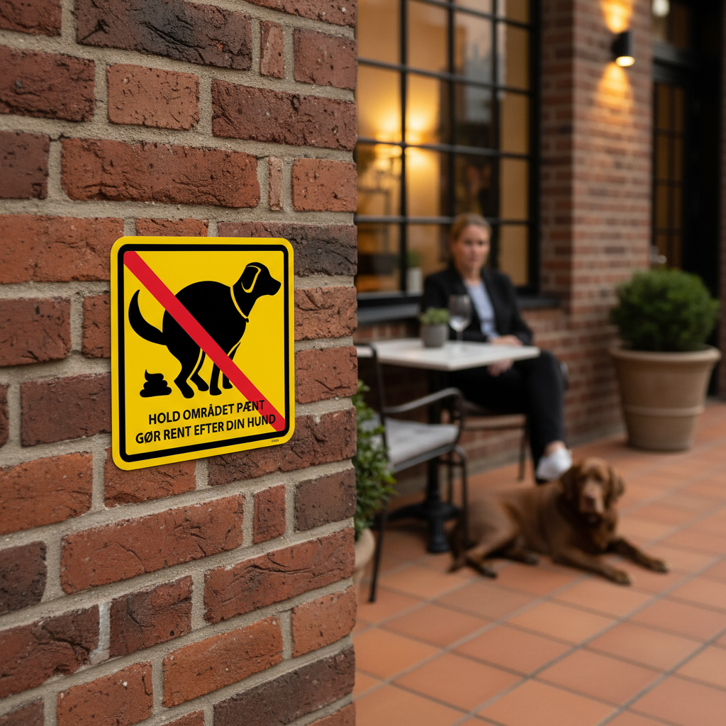 Hold området pænt gør rent efter din hund skilt - Billede 8