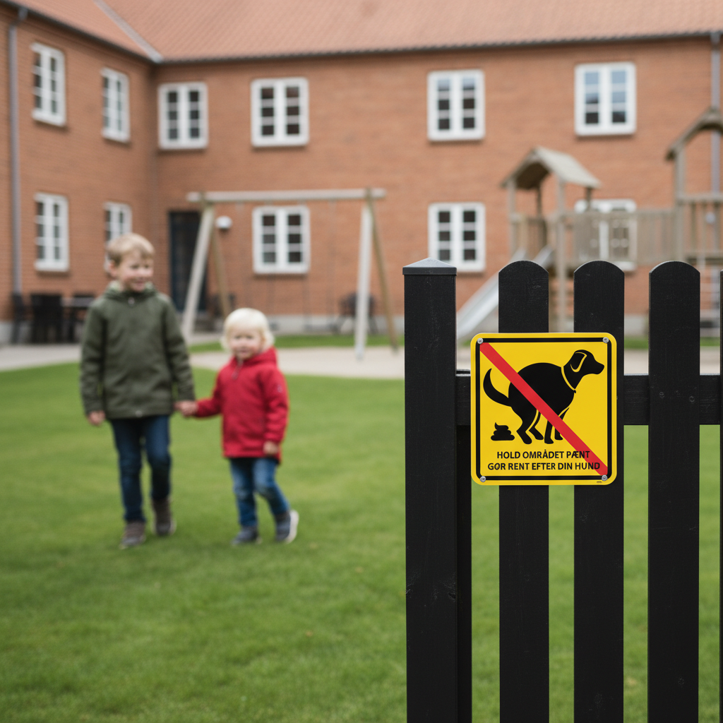 Hold området pænt gør rent efter din hund skilt - Billede 9