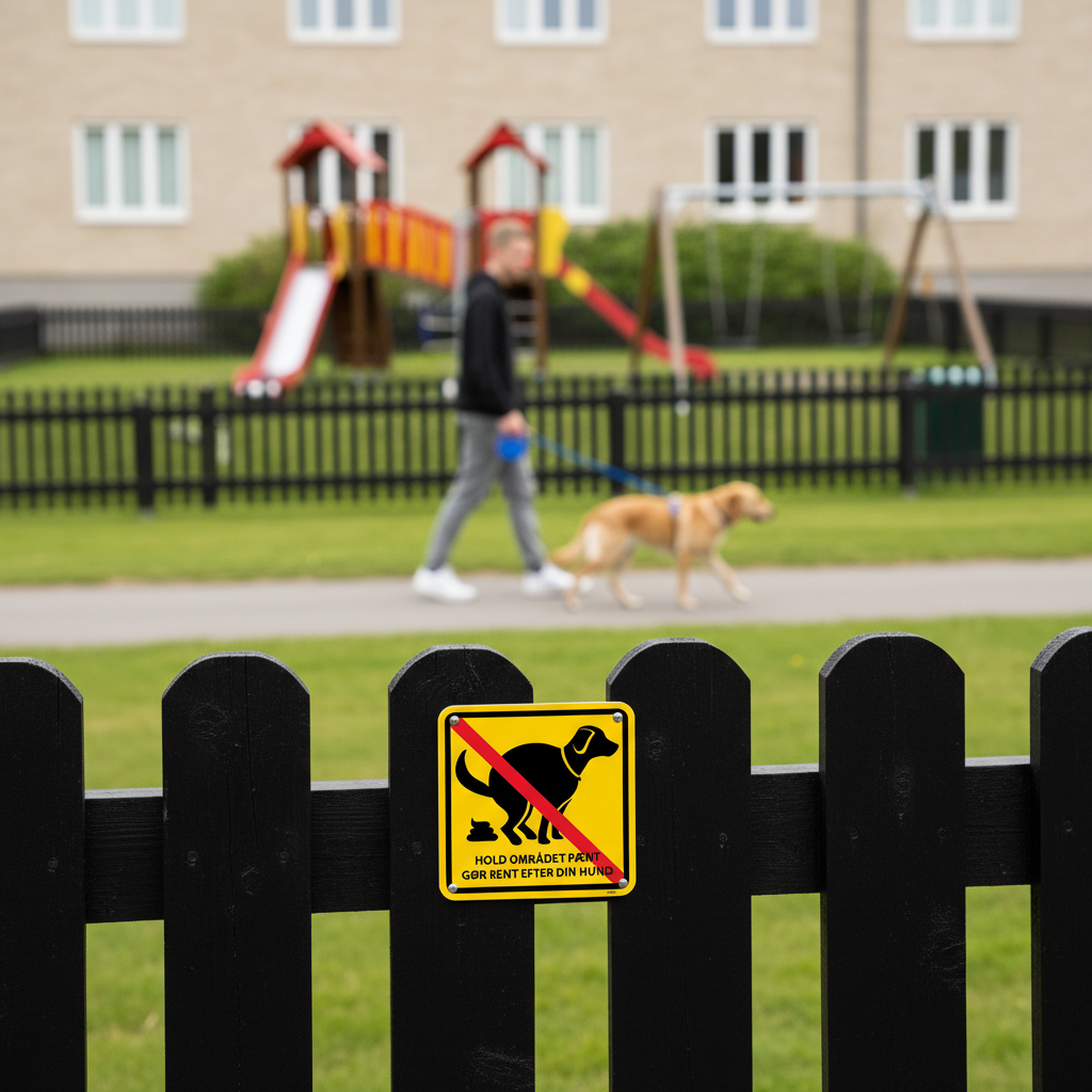 Hold området pænt gør rent efter din hund skilt - Billede 4