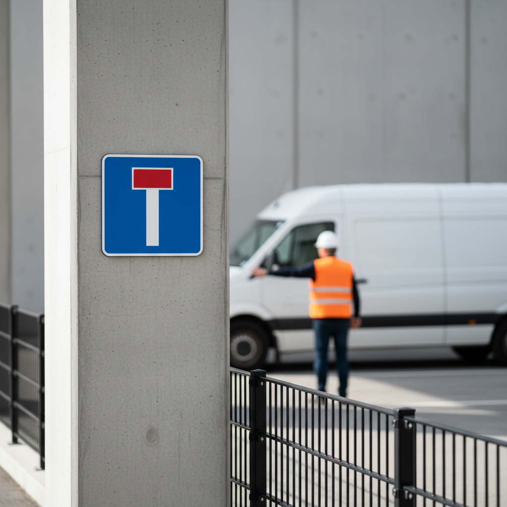 E18 - Blind vej skilt - Billede 4