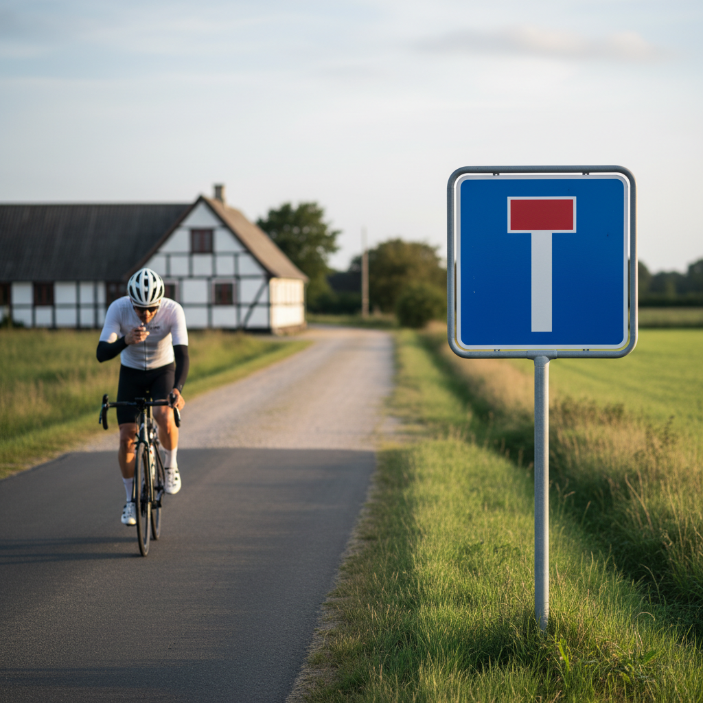 E18 - Blind vej skilt - Billede 3