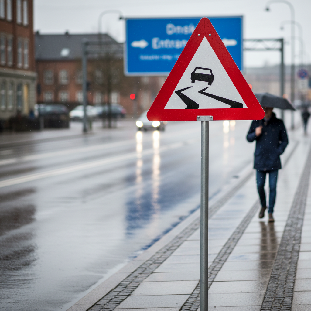 Glat vej skilt - Billede 4