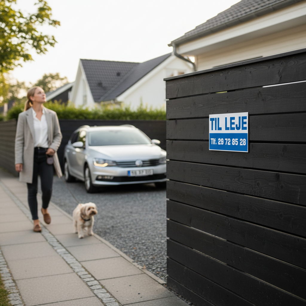 Til leje skilt - Billede 2