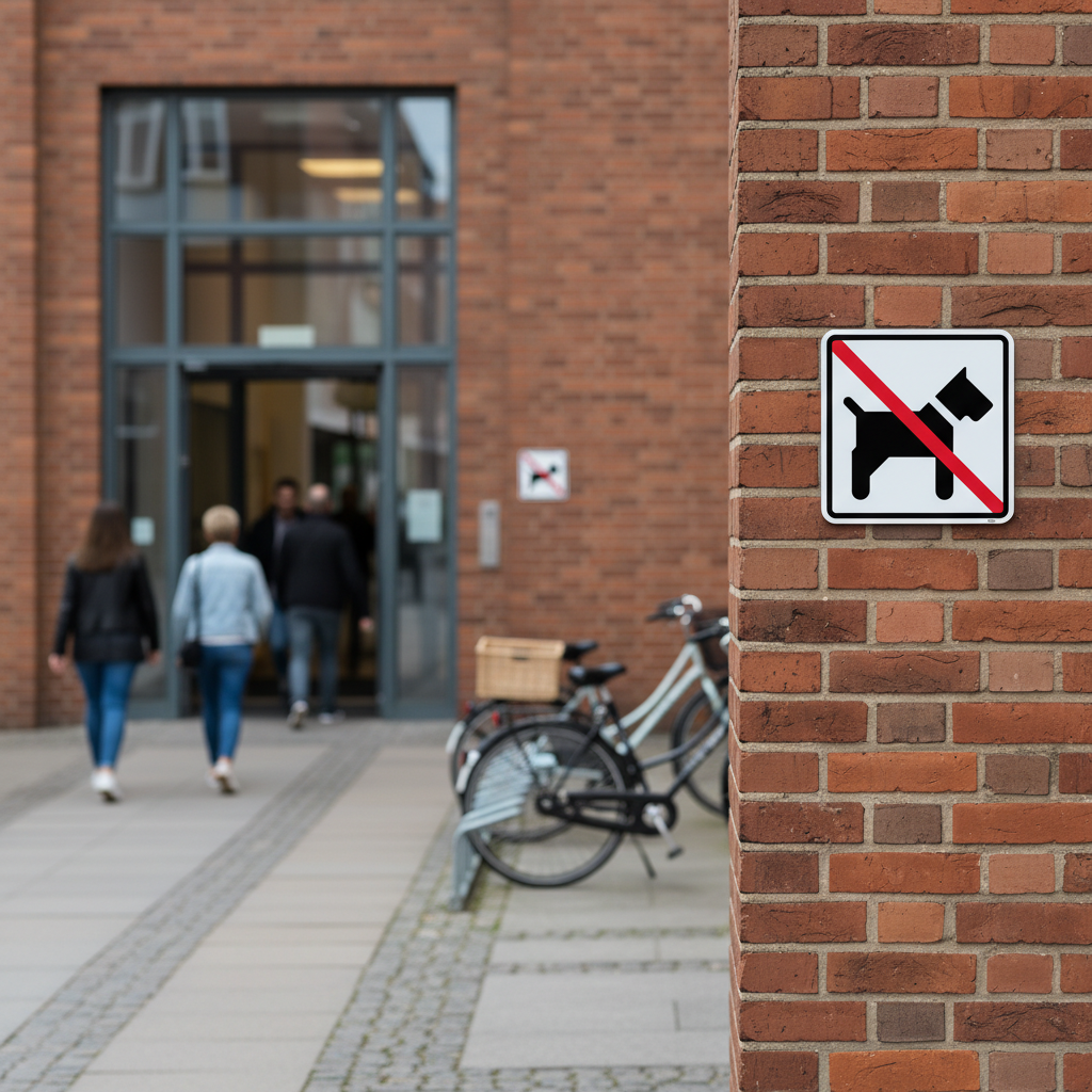 Hund forbud piktogram skilt - Billede 2