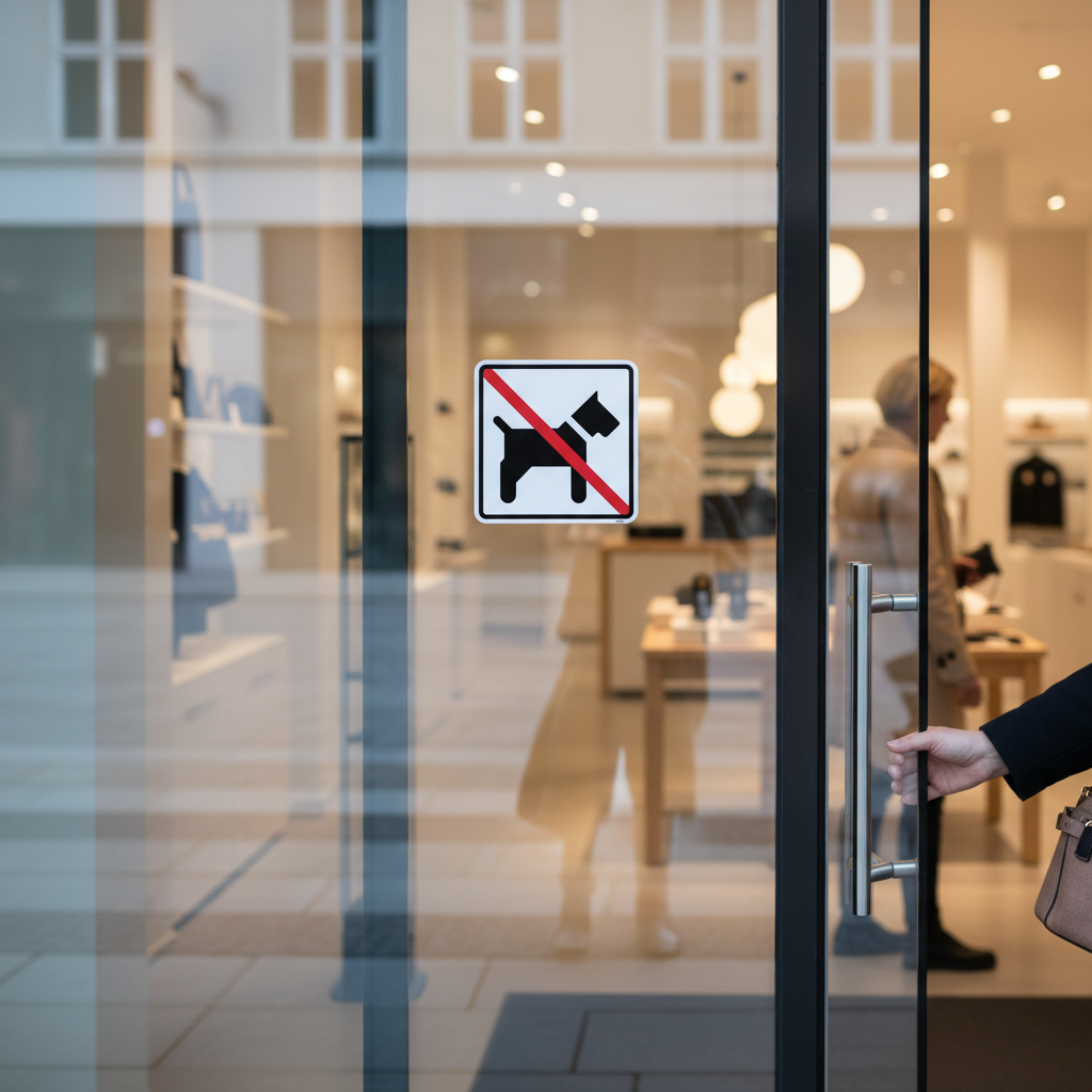 Hund forbud piktogram skilt - Billede 3