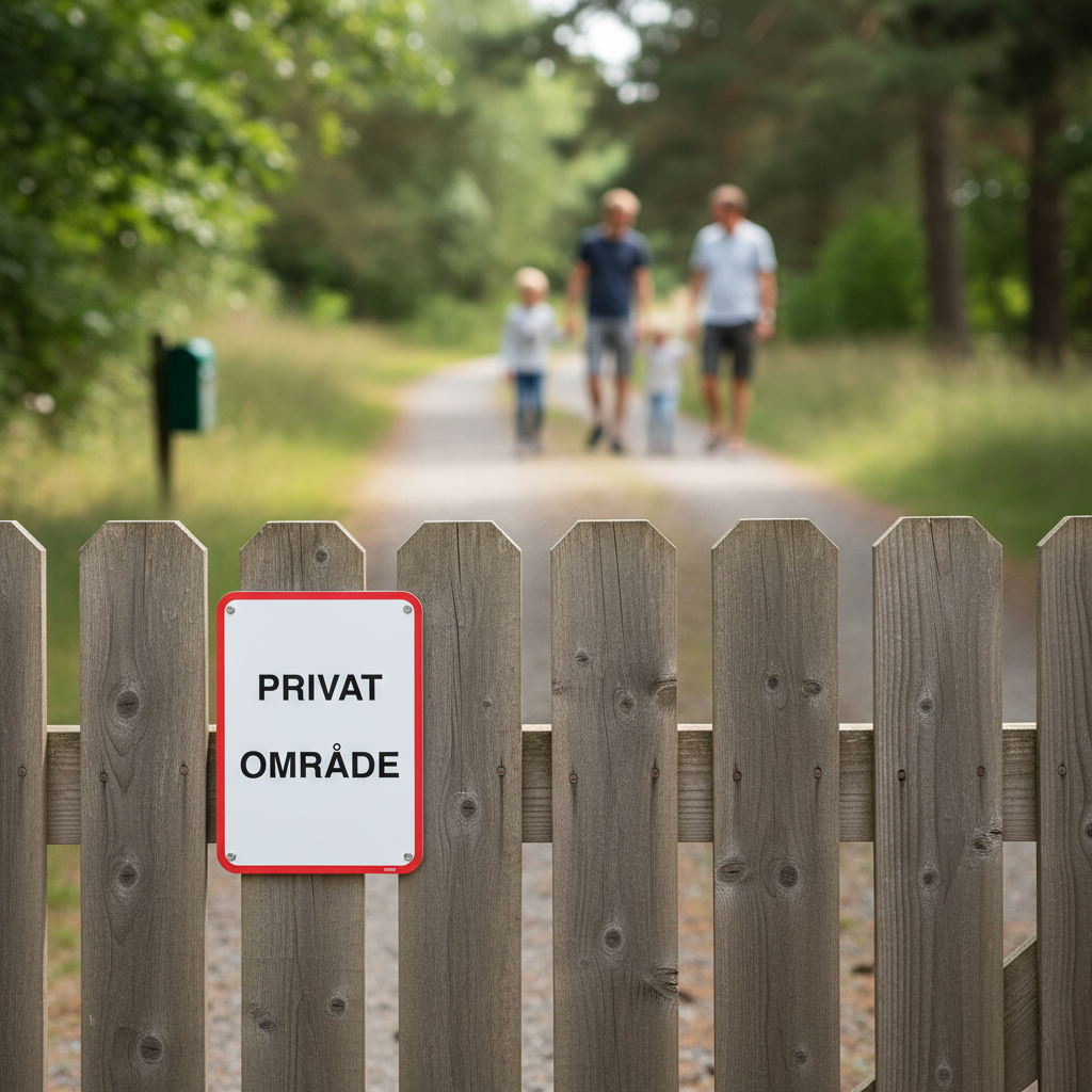 Privat område skilt - Billede 5
