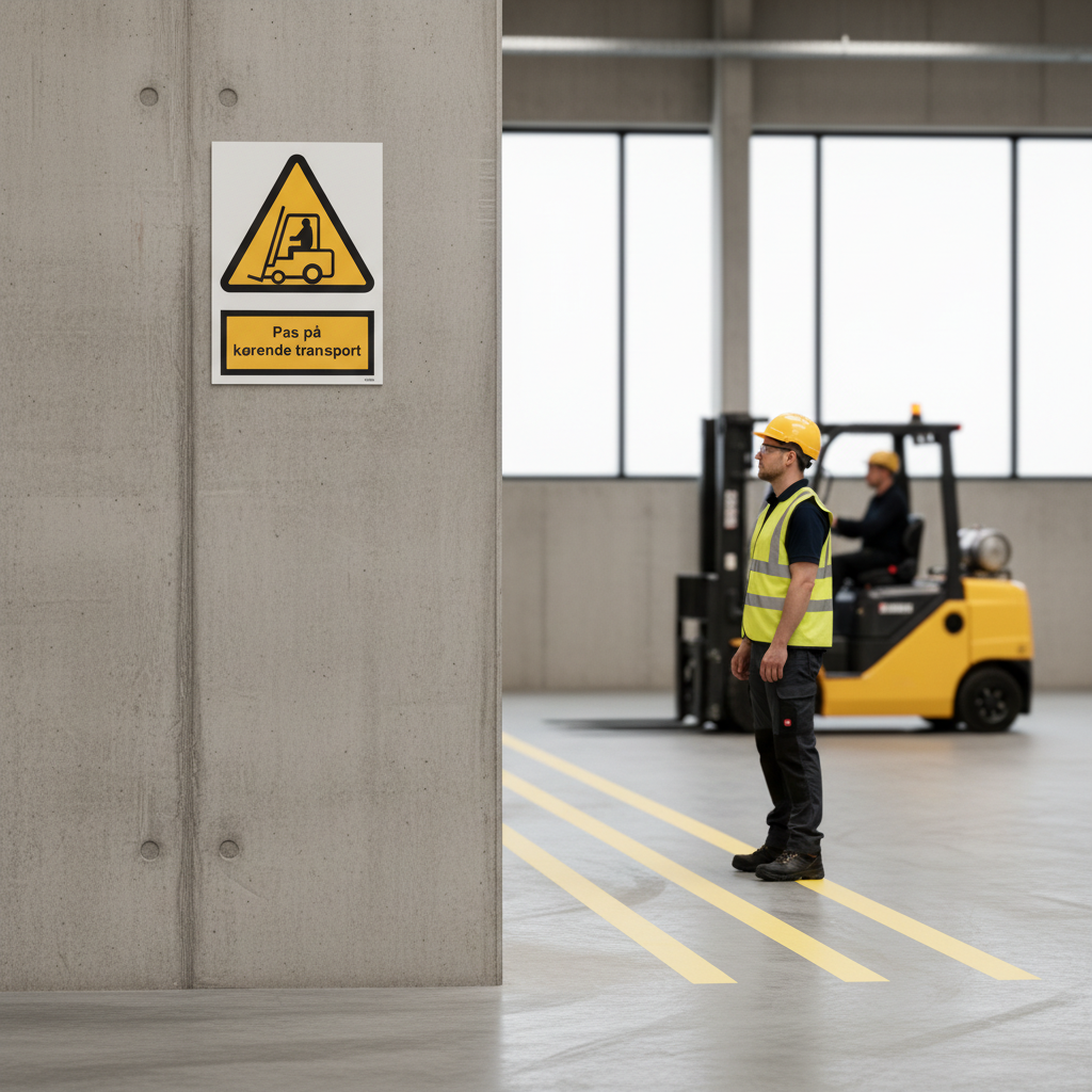 Pas på kørende transport skilt - Billede 2