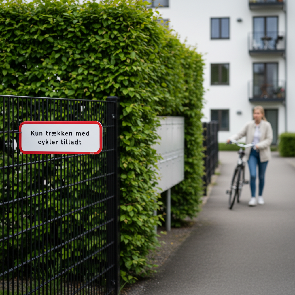 Kun trækken med cykler tilladt skilt - Billede 4
