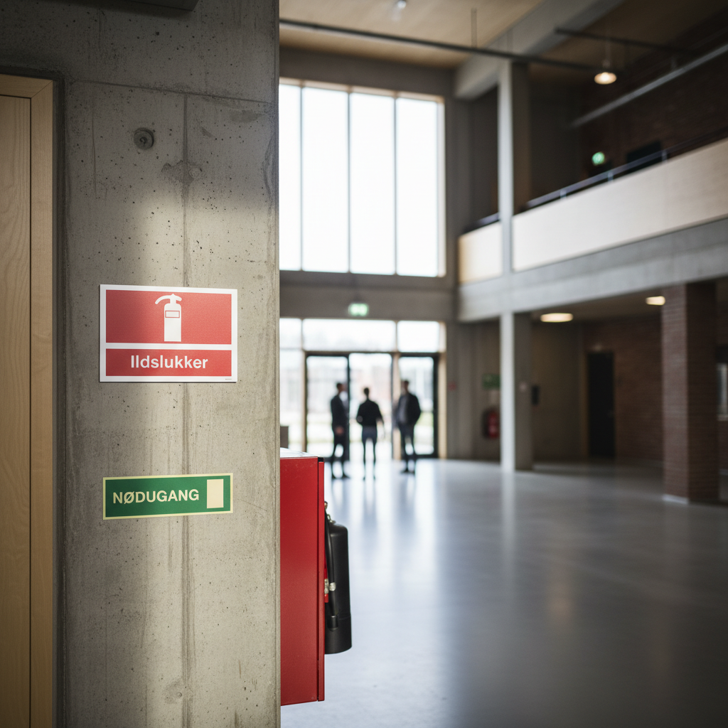 Ildslukker skilt - Billede 3