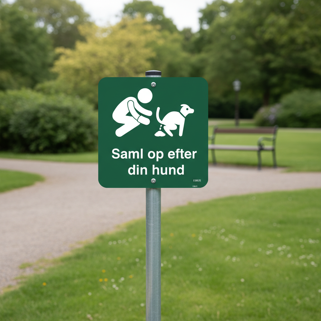 Saml op efter din hund grønt skilt - Billede 2