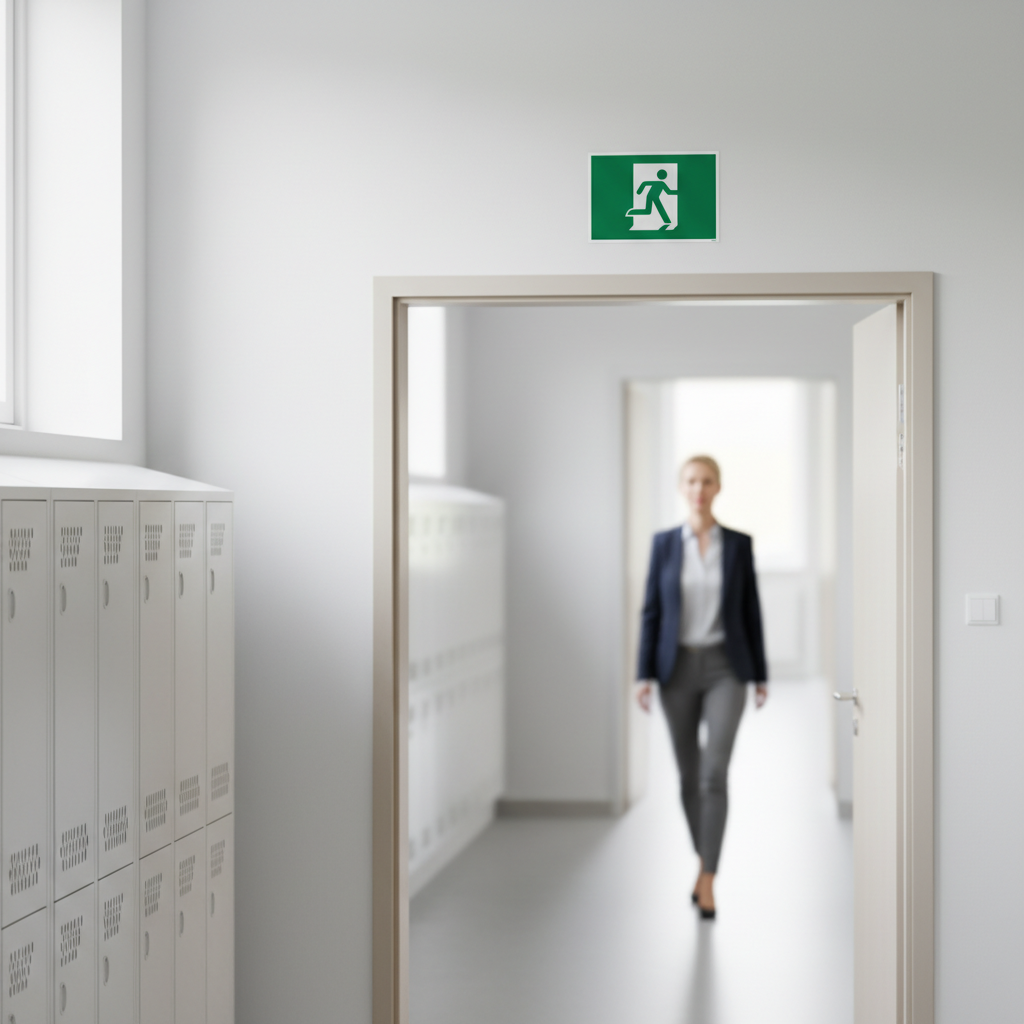 Flugt vej med højre skilt - Billede 3