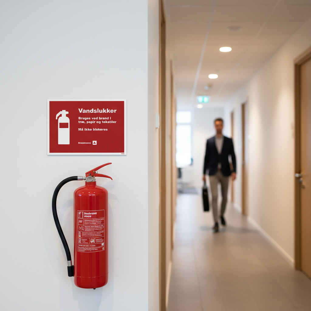 Vandslukker - Bruges ved brand i... skilt - Billede 5