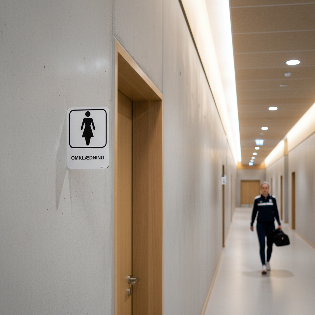 Dame omklædning skilt - Billede 2