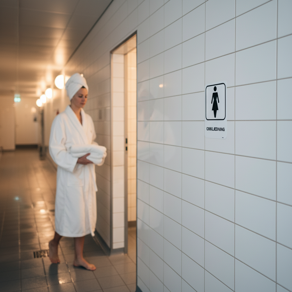 Dame omklædning skilt - Billede 4