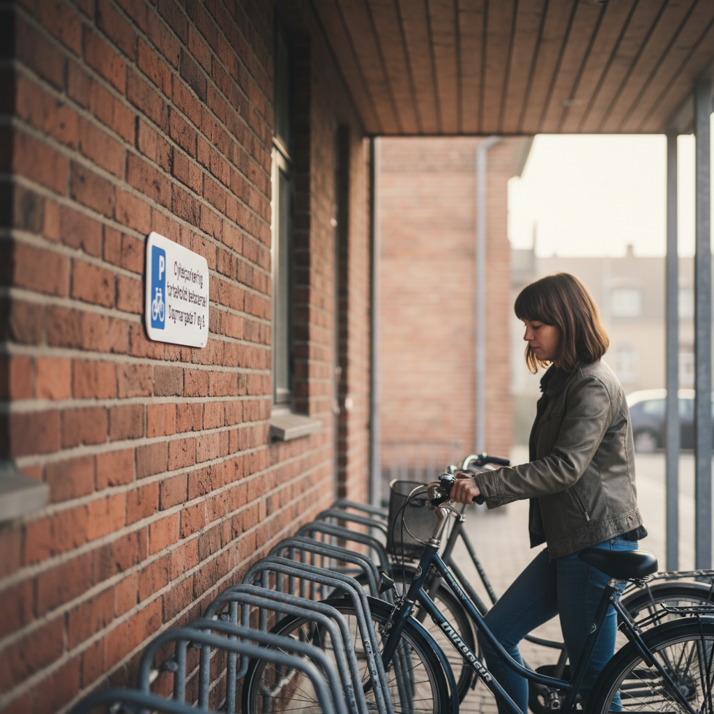 P Cykelparkering forbeholdt beboerne i xxxx xxxxxx skilt - Billede 2