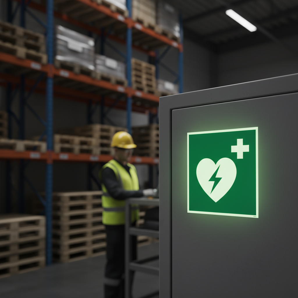 Hjertestarter skilt ISO E010 - Billede 2