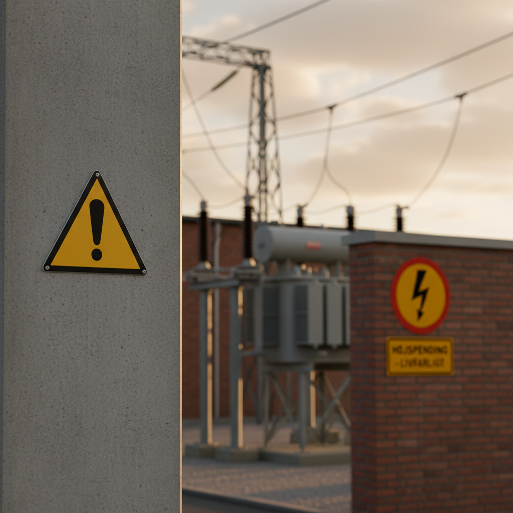 Generelt advarsels skilt ISO W001 - Billede 2