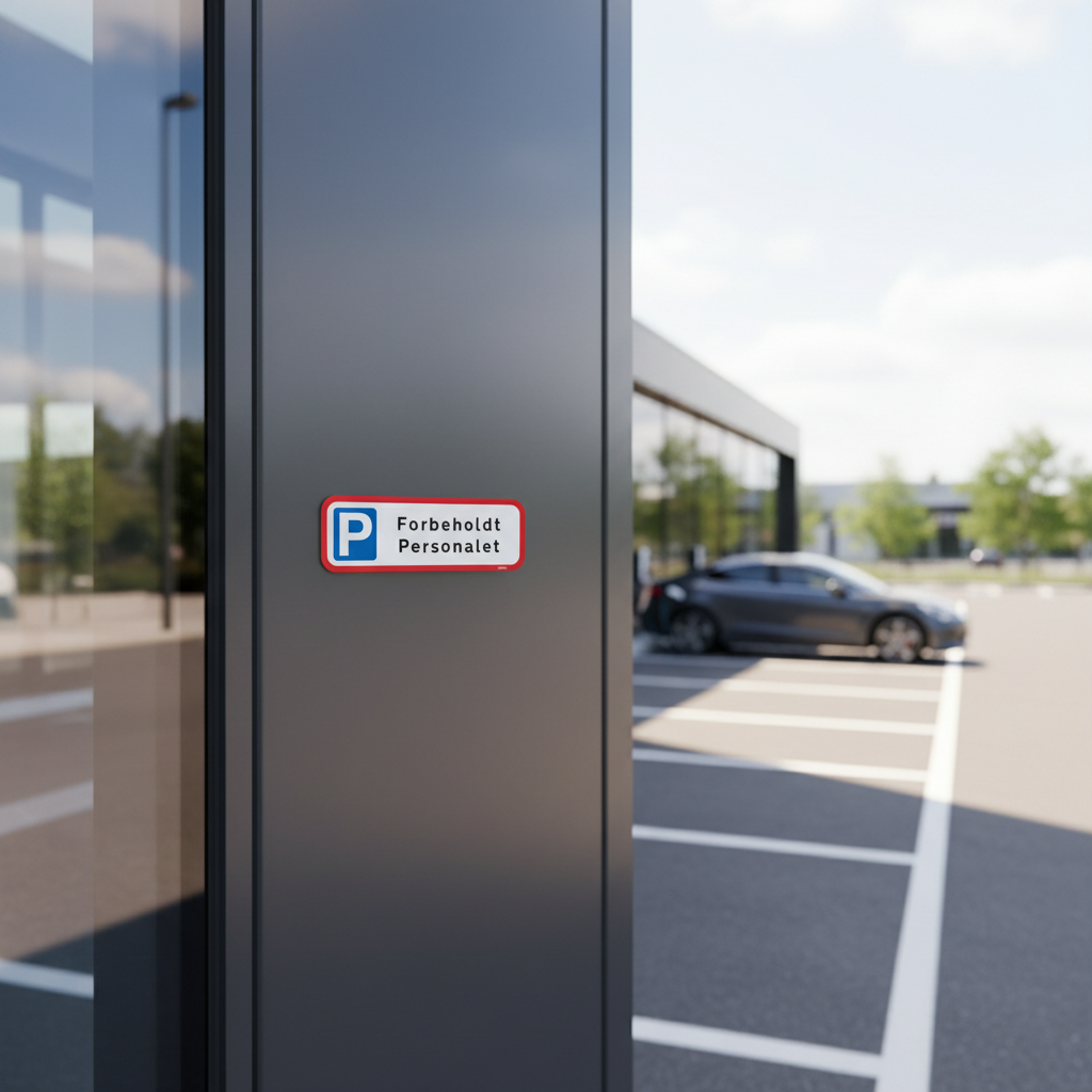 P forbeholdt personalet skilt - Billede 5