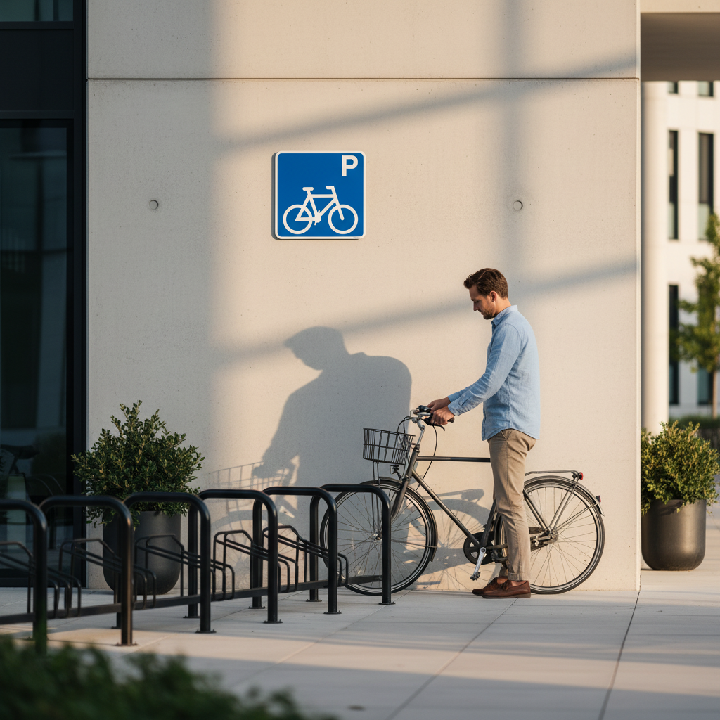 P cykler piktogram skilt - Billede 3