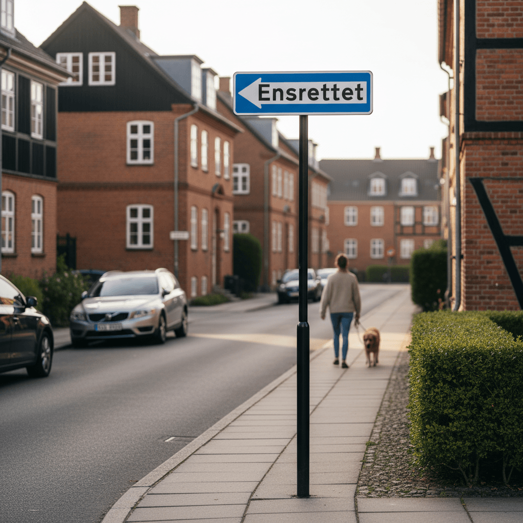 E19,1 - Ensrettet færdsel mod venstre skilt - Billede 5