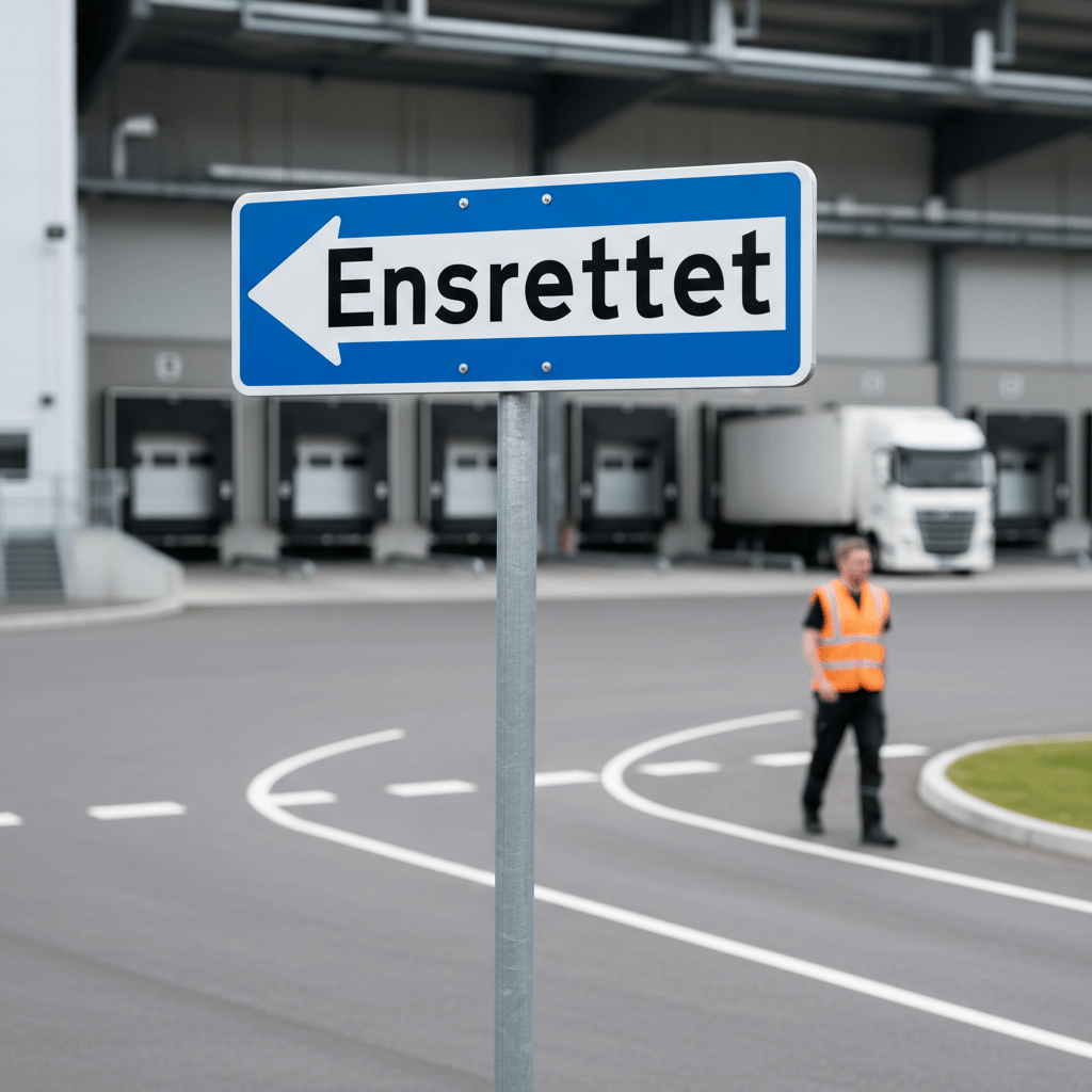 E19,1 - Ensrettet færdsel mod venstre skilt - Billede 3