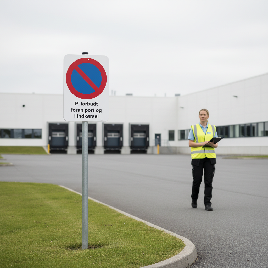 P. Forbud foran port og i indkørsel skilt - Billede 5