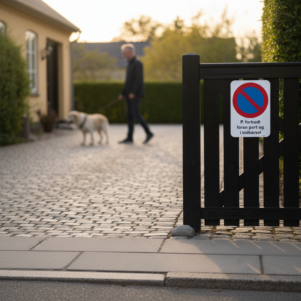 P. Forbud foran port og i indkørsel skilt - Billede 4