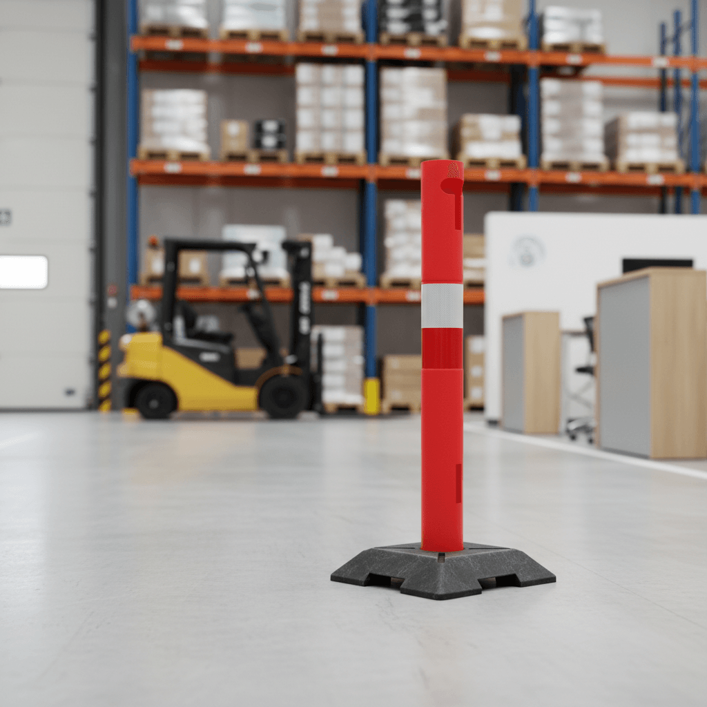 Afspærringscylinder med fod, 100 cm høj - Billede 5