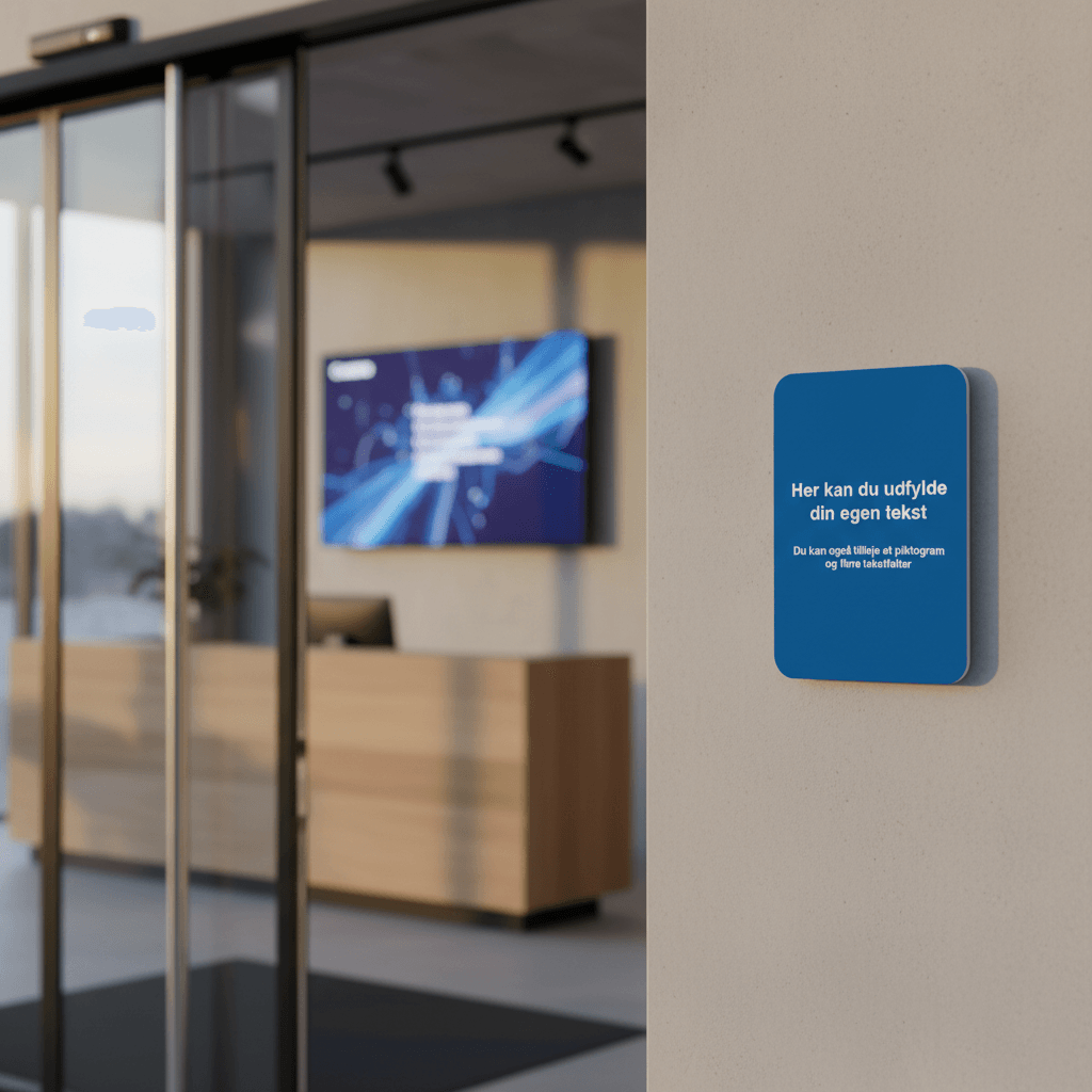 Blåt skilt - A format - Billede 5