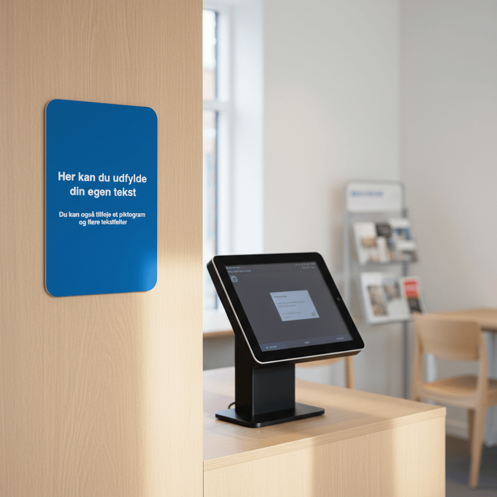 Blåt skilt - A format - Billede 4