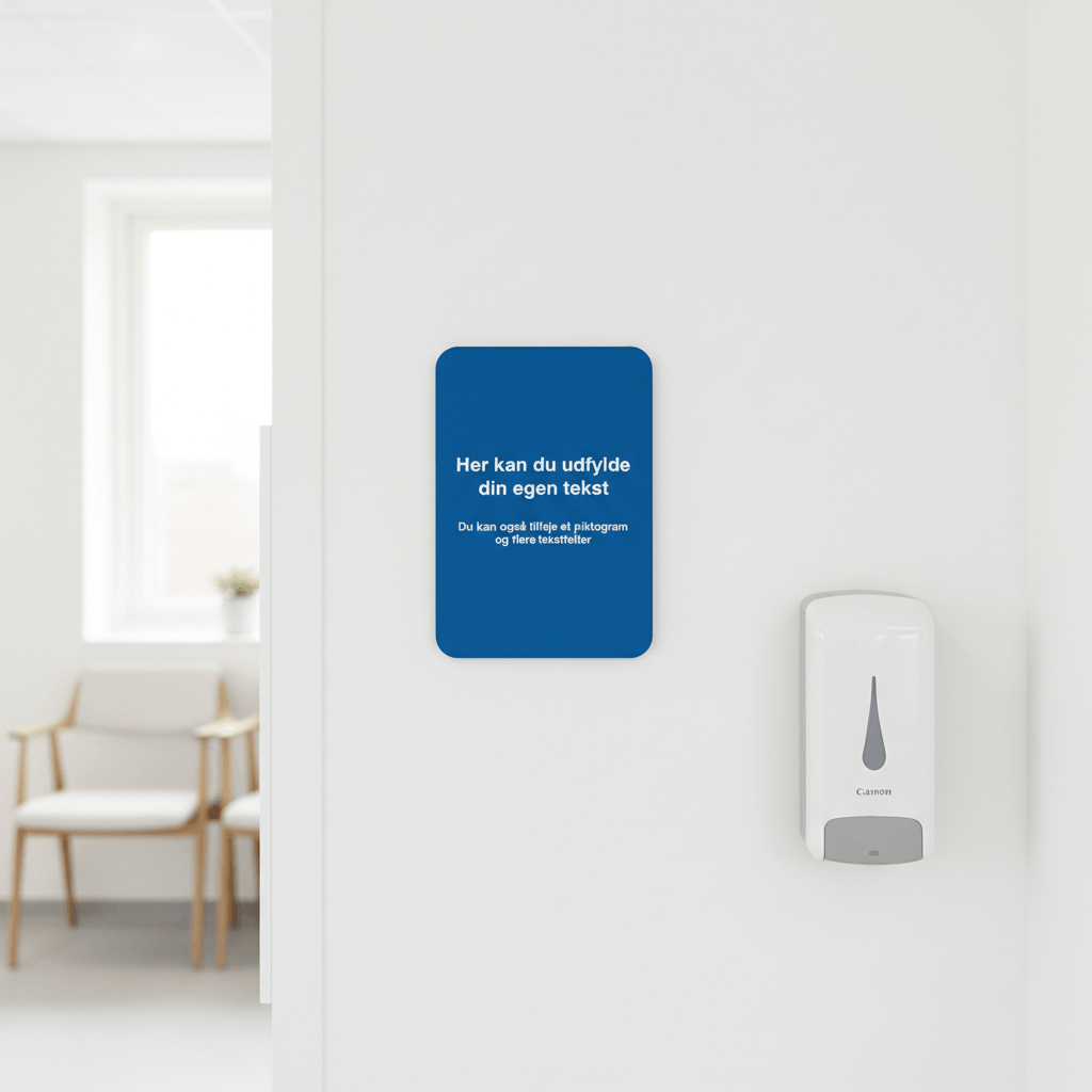 Blåt skilt - A format - Billede 3