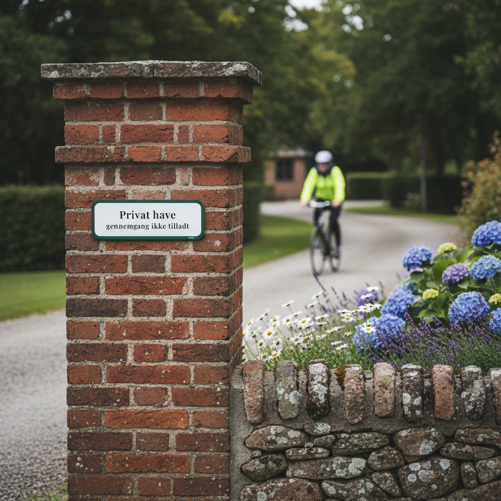 Privat Have Gennemgang ikke tilladt skilt - Billede 4