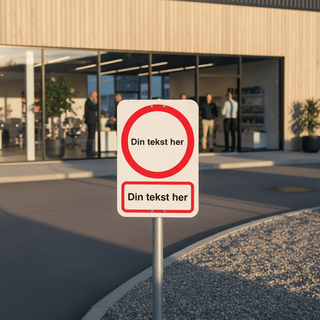 Design selv skilt med rød cirkel - Billede 5