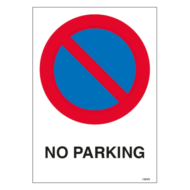 No parking skilt