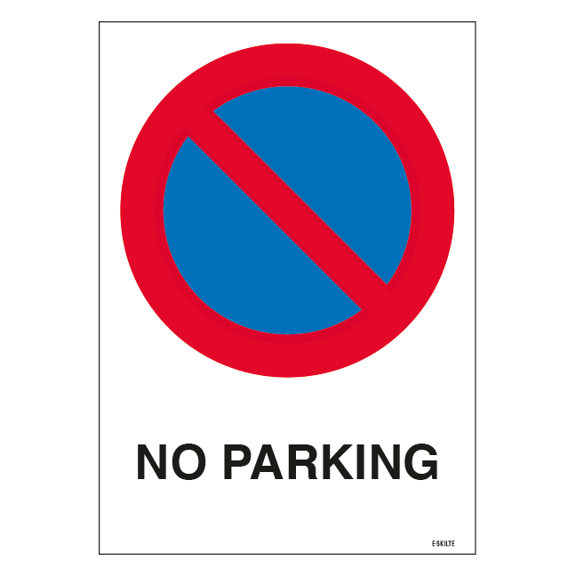 No parking skilt