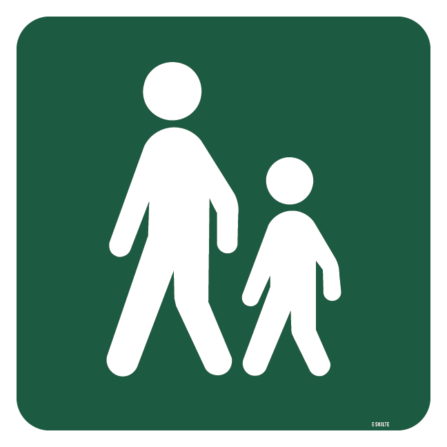 Gangsti skilt - Naturstyrelsen