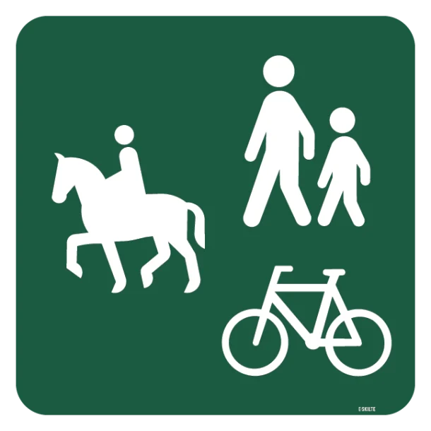 Ride,- gang- og cykelsti skilt - Naturstyrelsen