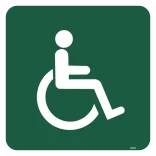 Handicapegnet skilt - Naturstyrelsen