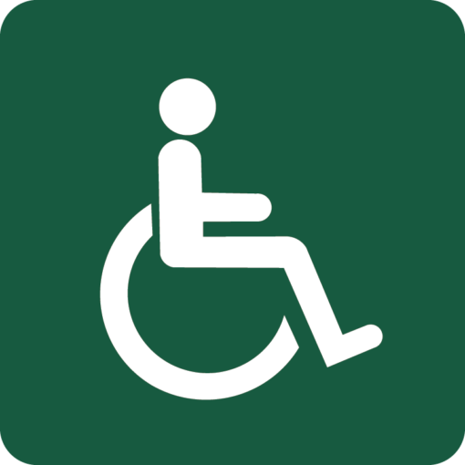 Handicapegnet Naturstyrelsens skilt