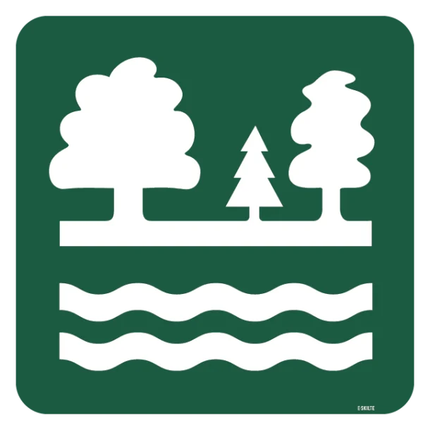 Vandværksskov skilt - Naturstyrelsen