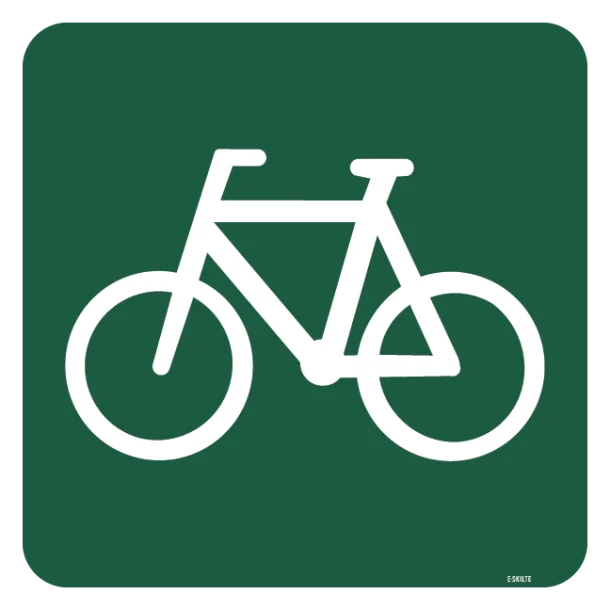 Cykelsti skilt - Naturstyrelsen