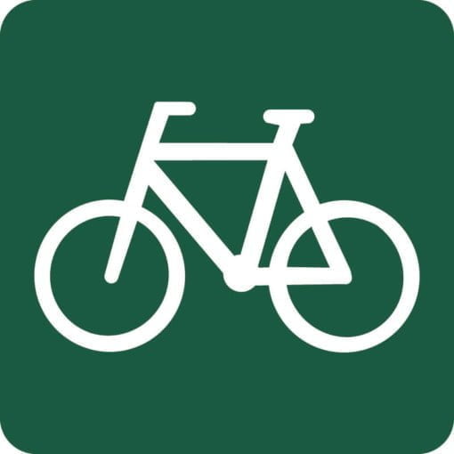 Cykelsti Naturstyrelsens skilt