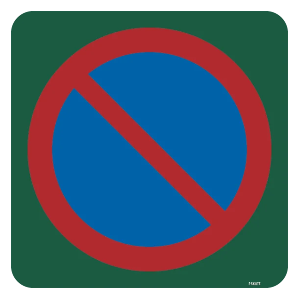 Parkering forbudt skilt - Naturstyrelsen